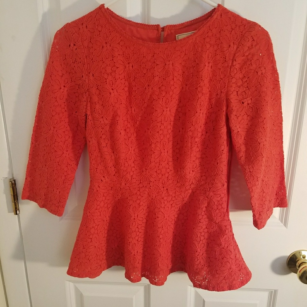 Moulinette Soeurs for Anthropologie peplum top
